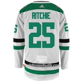 Män Ishockey Dallas Stars Tröja BRETT RITCHIE 25 Adidas Vit Authentic